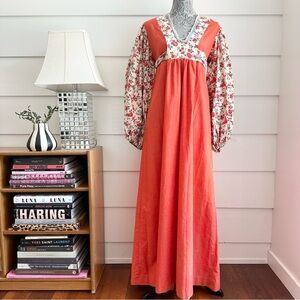 Vintage 1970s Prairie Dress by Marianne Boho Cottage 70s